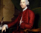 乔舒亚 雷诺兹 : Portrait Of John Simpson Of Bradley Hall Northumberland